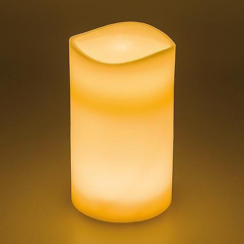 Lotti Importex Lotti LED-Kerze warmweiß Echtwachs 30cm creme (36567)