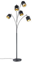 REALITY Leuchten Stehlampe "Tommy, Bogenleuchte 5-flammig, exkl 5x E14 max 28W, mit