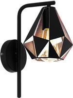 EGLO Wandleuchte "CARLTON 4 Wandlampe, IP20, Stahl, Wohnzimmerlampe, B&uuml;rolampe,