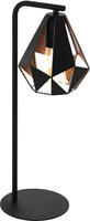 EGLO 43058, EGLO CARLTON 4 Tischleuchte, schwarz, kupferfarben-antik