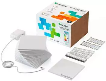 Nanoleaf Canvas Starter Kit mit 17 LED-Panels (NL29-0010SW-17PK) – Intuitive Bedienung per App und Sprachsteuerung