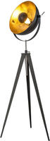 OTTO home Stehlampe "Elenoire" E27 H&ouml;he verstellbar, schwarz / goldfarben,