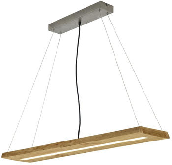 Trio Brad LED Holz-Deckenleuchte mit Switch Dimmer 100cm (323710130)