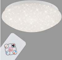 Briloner - Led Deckenleuchte Dimmbar Rgb Fernbedienung 10w Wei&szlig; Metall-kunststoff
