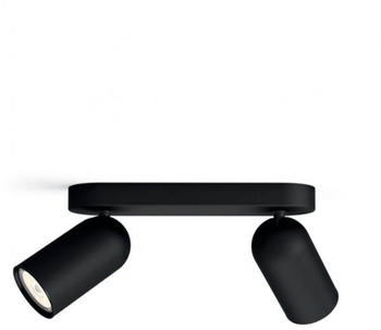 Philips myLiving Pongee LED Spot GU10 2x10W schwarz (50582/30/PN)
