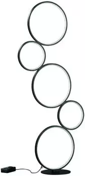 Trio Rondo LED 5 Ringe 115cm schwarz