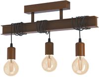 EGLO Deckenleuchte "TOWNSHEND 4 Deckenlampe, Stahl, Vintage, E27, Wohnzimmerlampe,