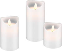 goobay LED-Kerzen wei&szlig;, 3 St.
