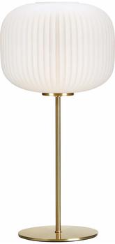 Markslöjd Lighting Sober Plissee 50cm E27 60W Brass/White (107819)