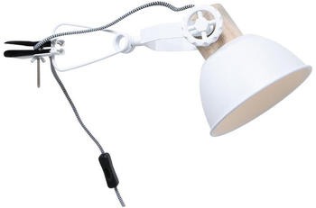 Steinhauer Gearwood Klemmspot E27 weiß (2752W)