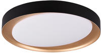 Reality Leuchten LED-Deckenleuchte Gold, Schwarz Zeta