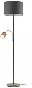 Trio Hotel 170cm mit flexibler Leseleuchte nickel matt grau (403900211)