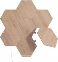 nanoleaf NL52-K-7002HB-7PK, Nanoleaf Elements Wood Look Hexagons, Starter Kit,