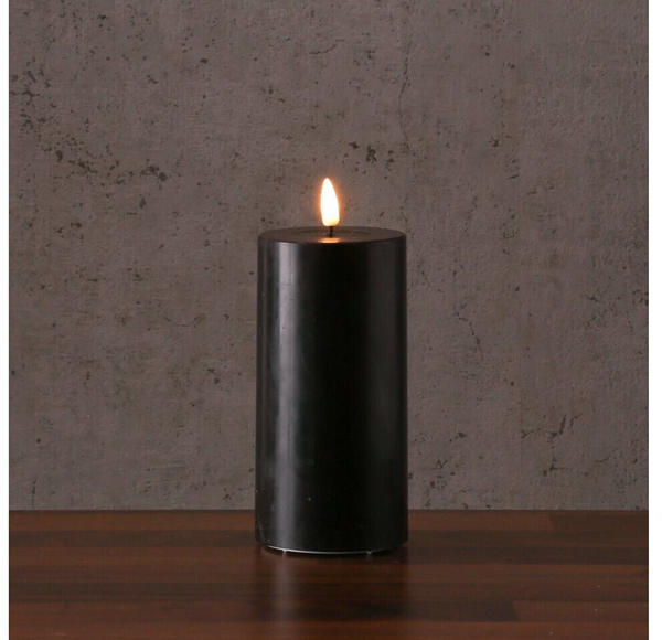 Deluxe Homeart MIA LED Echtwachs 3D Flamme H: 20cm schwarz