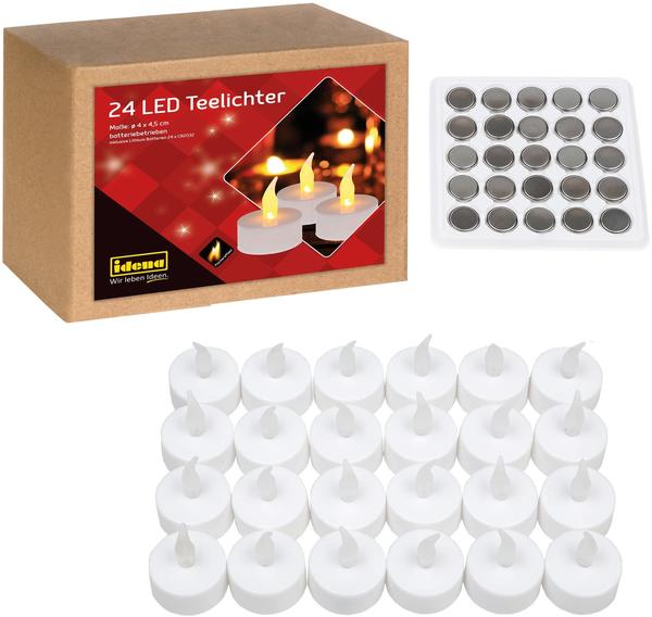 Idena LED Teelichter flackernd 24er-Pack (50023)