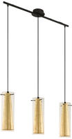 EGLO H&auml;ngeleuchte "PINTO GOLD Pendellampe, Stahl, Glas, IP20, E27, Esstischlampe,