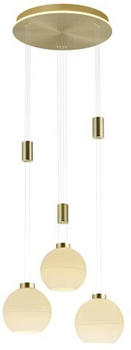 B-Leuchten Sam 43x150cm LED 3000lm 3x6W + 1x12W messing