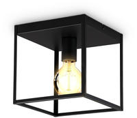 B.K.Licht Deckenleuchte "Deckenleuchte, schwarz, 1xE27 max. 60W exkl." E27 1 Stk.