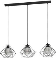 EGLO H&auml;ngeleuchte "VERNHAM Pendellampe, Stahl und Glas, E27, IP20, Esszimmerlampe,