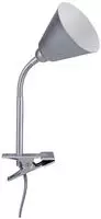Paulmann 95432, Paulmann Vitis 95432 Klemmleuchte LED E14 20W Grau