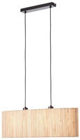 Brilliant Pendelleuchte "Wimea" E27 1 Stk. 2flg schwarz/natur