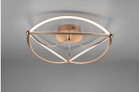 Trio - Gro&szlig;e Led Deckenleuchte Charivari Messing Matt, &Oslash; 62cm