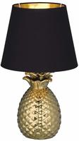 REALITY Leuchten Schreibtischlampe "Pineapple" E14 1 Stk. Ananas Form gold,