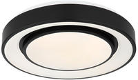 GLOBO LIGHTING Deckenleuchte "SULLY" LED-Modul 1 Stk. Deckenleuchte Schwarz, Opal,