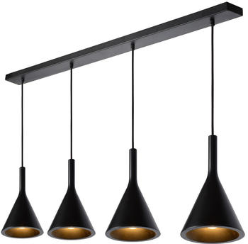 Lucide Gipsy 4-flammig E27 schwarz (35410/04/30)