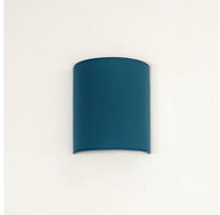 Wandlampe Alice Stoff Schirm Petrol Halbrund Loft