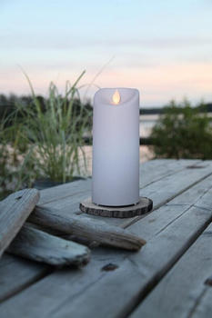 Star Trading LED Kerze mit bewegter Flamme Kunststoff H: 17,5cm outdoor