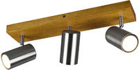 TRIO Leuchten Deckenstrahler "Marley" GU10 1 Stk. mit Holz Baldachin, Strahler...