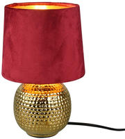 REALITY Leuchten Schreibtischlampe "Sophia" E14 1 Stk. Nachttischlampe, Keramik Fu&szlig;