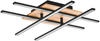 EGLO LED-Deckenleuchte »MARINELLO 1« in schwarz und braun aus Alu, Stahl, Holz /