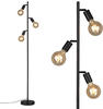 Briloner Leuchten Stehlampe »1387035 KUGLO«, metall/schwarz, inkl. Kabelschalter,