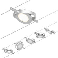 PAULMANN CorDuo LED Seilsystem RoundMac Basisset 5x280lm 5x4,5W 3000K 230/12V Chrom