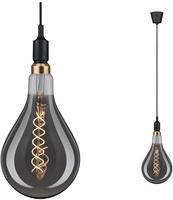 Paulmann 50381, Paulmann Ketil 50381 Pendelleuchte LED E27 Schwarz