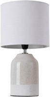 Pauleen Tischleuchte "Sandy Glow max. 20W 230V Stoffschirm Keramik" E14 Stoffschirm,