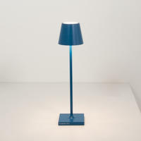 Zafferano LD0490K3, Zafferano Poldina Akkuleuchte LED, blau - 27,5 cm , Lagerverkauf,