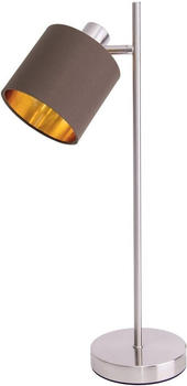 N&auml;ve Tischleuchte Maron Schirm Innenfarbe gold/satin-nickel