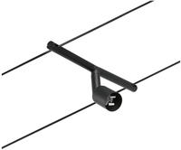 Paulmann CorDuo Seilsystem Salt Einzelspot GU5,3max. 10W12V Schwarz matt#Chrom...