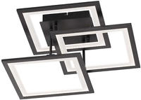 Led Deckenleuchte Modesto Dimmbar Schwarz, Breite 51cm