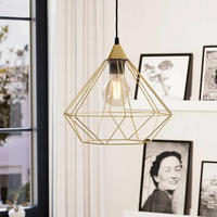 EGLO H&auml;ngeleuchte "TARBES H&auml;ngelampe, E27, Stahl, Esszimmerlampe, Vintage, IP20,