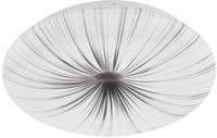 EGLO Deckenleuchte "NIEVES Deckenlampe, Kristalleffekt, wei&szlig;, silber,...