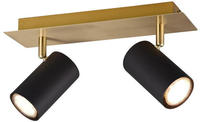 Trio Leuchten Strahler Marley Schwarz/Gold max. 35 Watt