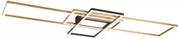 Trio-Leuchten Trio Irvine LED 60W 6500lm 3000-6500K messing/schwarz (620010408)
