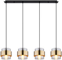 GLOBO LIGHTING Pendelleuchte "MILLEY" E27 1 Stk. H&auml;ngelampe, H&auml;ngeleuchte, Gl&auml;ser,