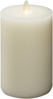 Konstsmide LED-Echtwachskerze Creme-Weiß warmweiß Ø x H: 81mm x 152mm (1621-115)