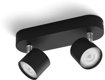 Philips LED Deckenleuchte Star schwarz 2x4,5W/1000lm