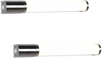 Led Bad Wandleuchten 2er Set Mit Steckdose Chrom - Spiegelleuchten, B: 41,5cm